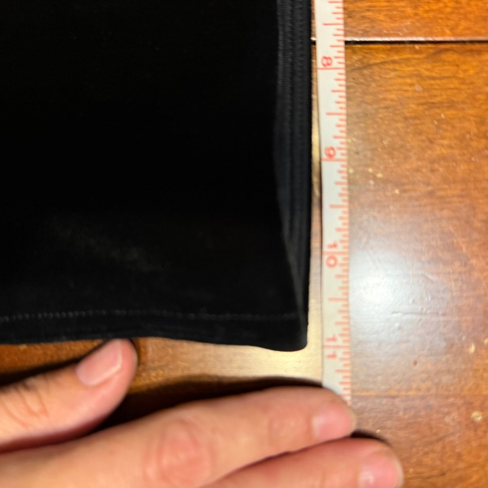 SPANX Black Velvet High Waisted Stretch Shaping Leggings Pants Womens Size Small - Picture 7 of 8